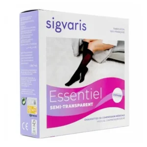 Strumpfhose Lang | Sigvaris Autofix Strümpfe Semi Transp 1 Schwarz TSL 1 Paar