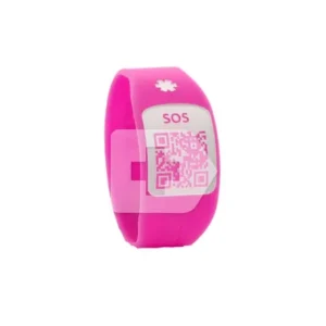 Sos/notfallhilfen | SILINCODE Armband SOS QR rosa T-XS 1 Stück