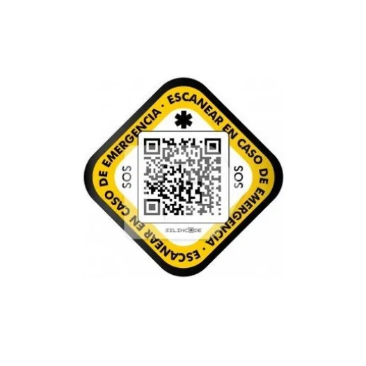 Sos/notfallhilfen | SILINCODE Klebe-Helmkennzeichnung QR 1 Stück