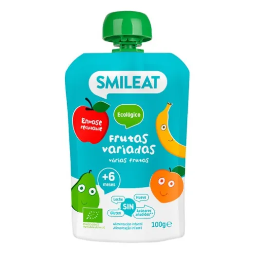 Ökologische Ernährung | Smileat Beutel mit verschiedenen Bio-Früchten