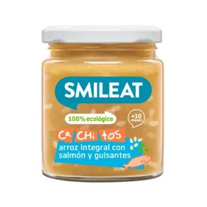 Ökologische Ernährung | Smileat Cachitos Arroz Integral con Salmón y Verudras 1ud