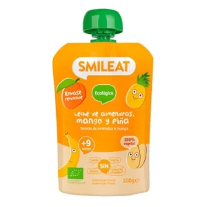 Ökologische Ernährung | Smileat Pouch Almendra Mango y Piña Eco 100g