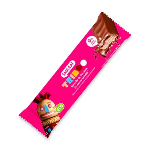 Ökologische Ernährung | Smileat Triboo Barquillo Ecológico Recubierto de Chocolate 40g