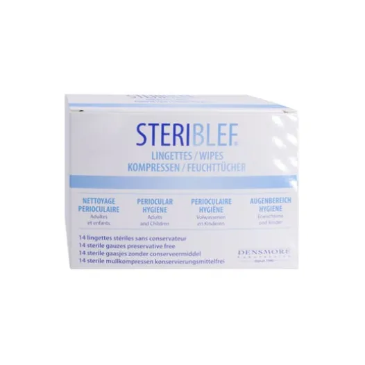 Augenpflege | densmore Steriblef Periocular Reinigungstücher Schachtel mit 14 Tüchern
