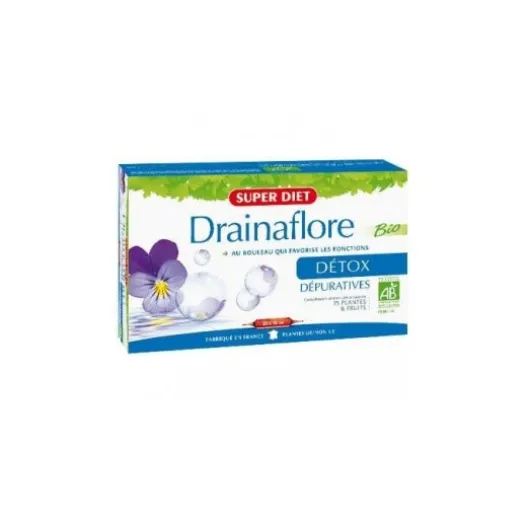 Abnehmen | Baule Volante & Fior di Loto Super Diet Drainaflore Bio 20 Ampullen