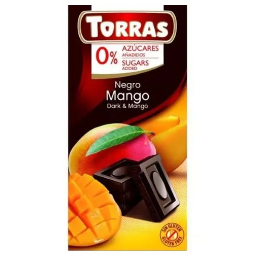 Ökologische Ernährung | Torras Zartbitterschokolade mit Mango 75g