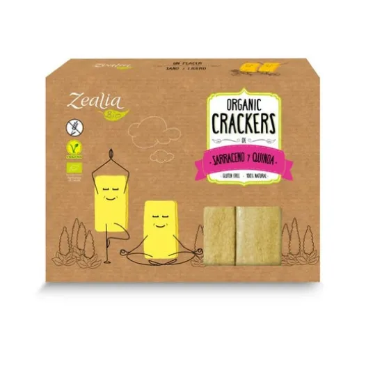 Ökologische Ernährung | Zealia Crackers Buchweizen Quinoa 120g